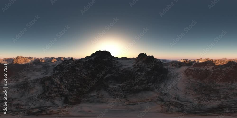 aerial vr 360 panorama of mountains. made with the one 360 degree lense camera aerial vr 360 panorama of mountains. made with the one 360 degree lense camera