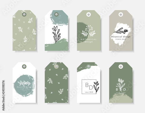 Botanical Design Label Templates