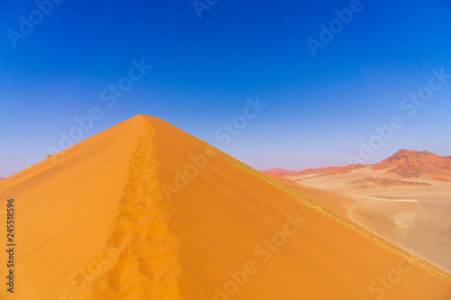 Sand dunes in namibia desert africa