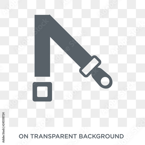 Shoulder strap icon. Shoulder strap design concept from Army collection. Simple element vector illustration on transparent background.