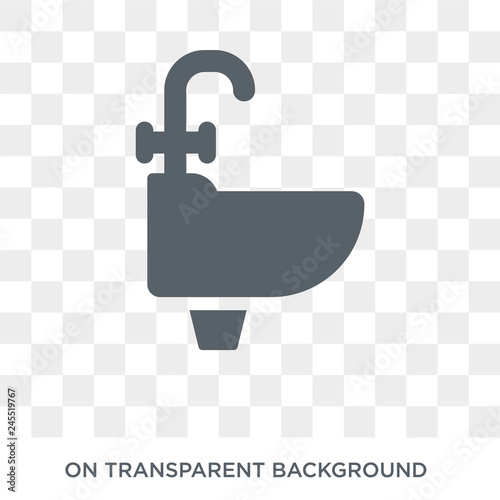 Sink icon. Sink design concept from  collection. Simple element vector illustration on transparent background.