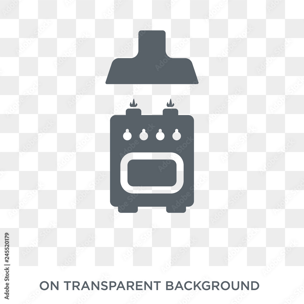 Naklejka premium Kitchen icon. Kitchen design concept from Kitchen collection. Simple element vector illustration on transparent background.