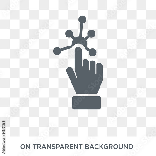 Interactive icon. Trendy flat vector Interactive icon on transparent background from Internet Security and Networking collection. High quality filled Interactive symbol use for web and mobile