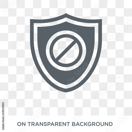 Access denied icon. Trendy flat vector Access denied icon on transparent background from Internet Security and Networking collection. High quality filled Access denied symbol use for web and mobile
