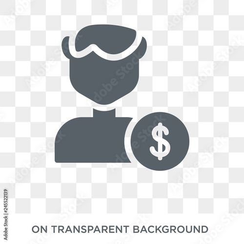 Beneficiary icon. Trendy flat vector Beneficiary icon on transparent background from Insurance collection. High quality filled Beneficiary symbol use for web and mobile