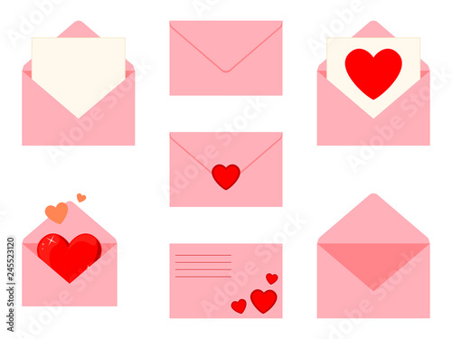 Colorful cartoon letter set