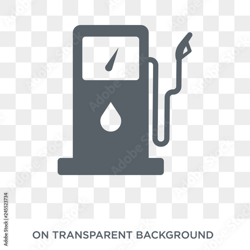 Gasoline pump icon. Gasoline pump design concept from Industry collection. Simple element vector illustration on transparent background.