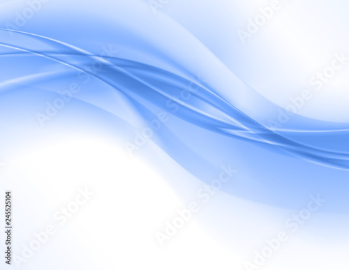 Abstract blue background, elegant wavy vector illustration © Cobalt