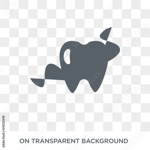 flossing icon. flossing design concept from Hygiene collection. Simple element vector illustration on transparent background.