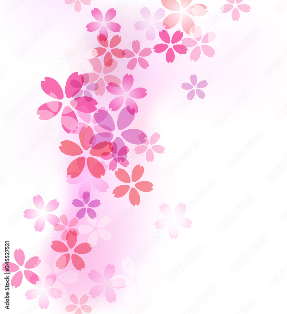 Cherry blossom pattern background material