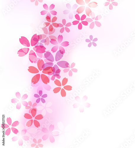 Cherry blossom pattern background material