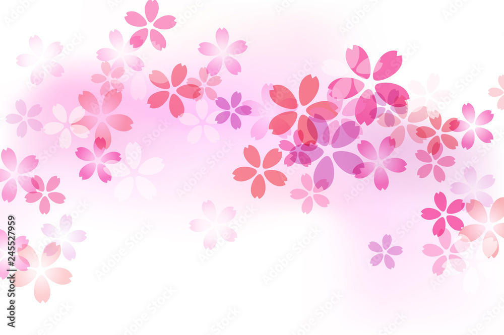 Cherry blossom pattern background material