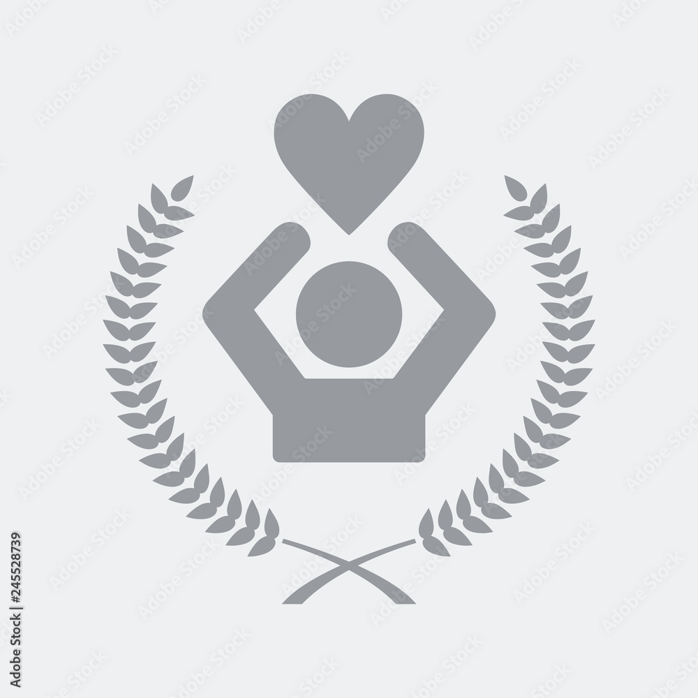 Obraz premium Love symbol concept icon