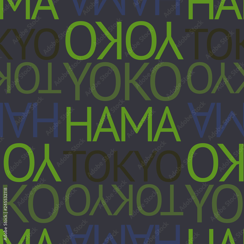 yokohama, tokyo japan seamless pattern yokohama, tokyo japan seamless pattern