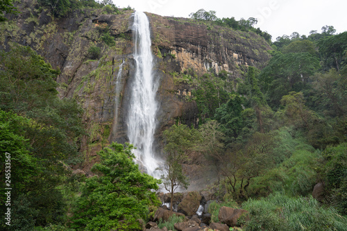 waterfall in deep forest