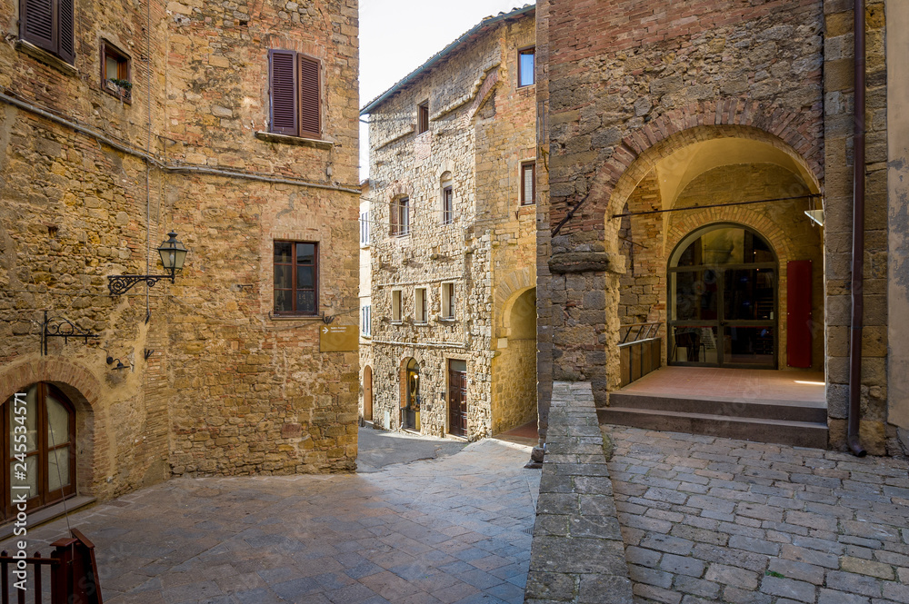 Volterra old fortress street