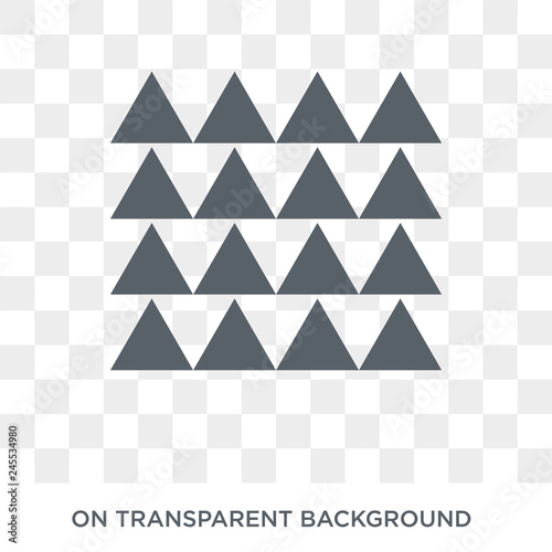 Multiple triangles triangle icon. Multiple triangles triangle design concept from Geometry collection. Simple element vector illustration on transparent background.