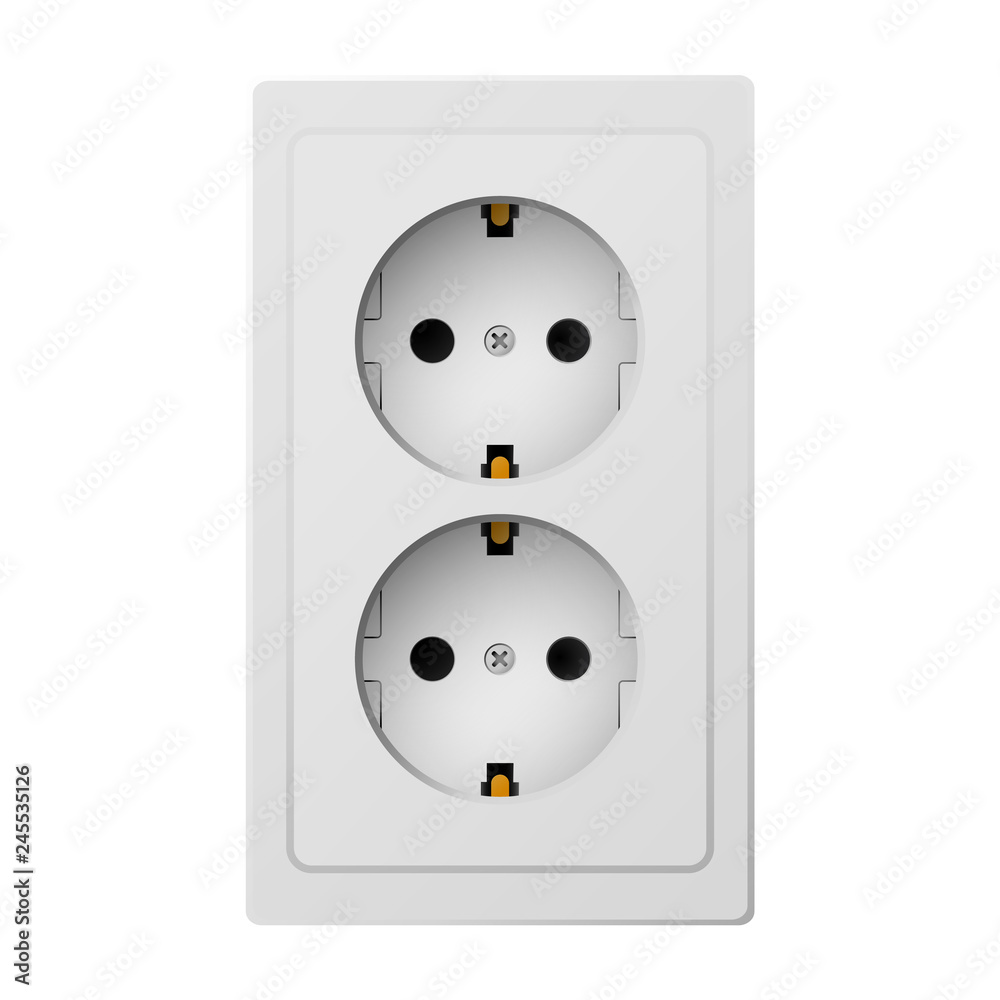 Power Socket. Vector Illustration. Power Socket. Vector Illustration.