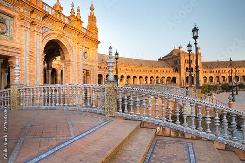 Seville, Spain. Spanish square (Plaza de Espana)