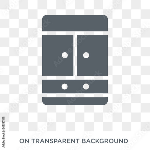 armoire icon. armoire design concept from Furniture and household collection. Simple element vector illustration on transparent background.