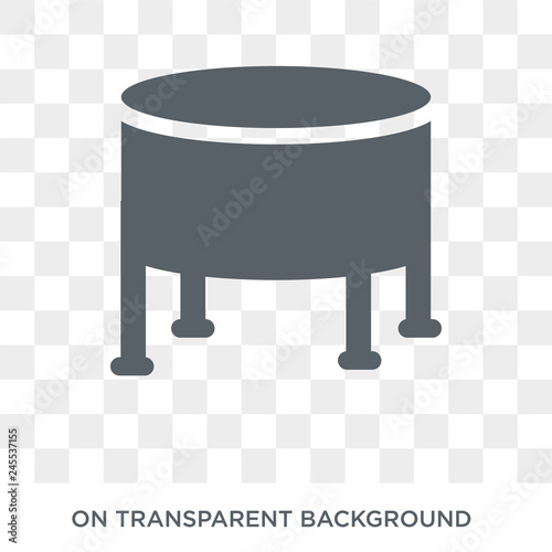 footstool icon. footstool design concept from Furniture and household collection. Simple element vector illustration on transparent background.