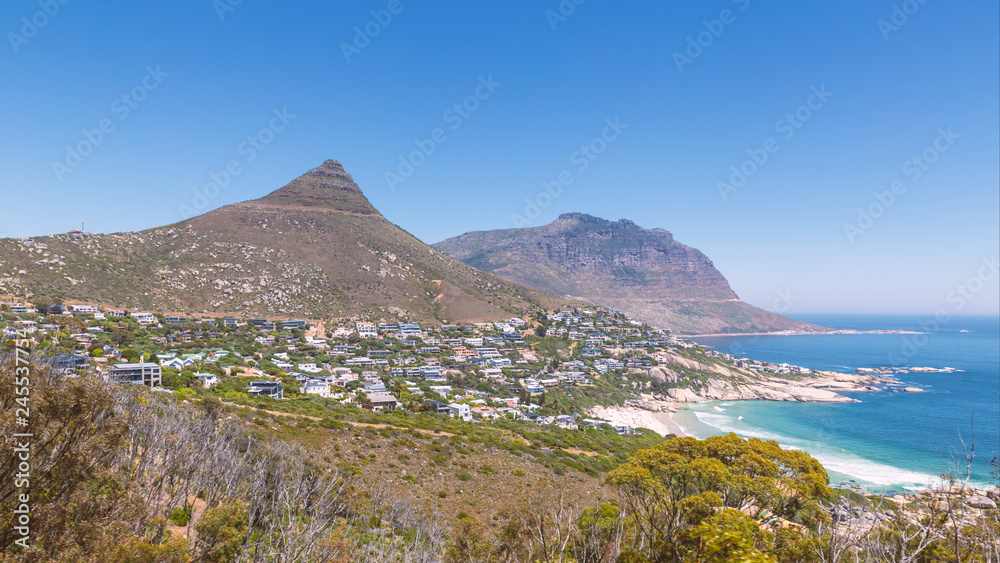 Llandudno suburb and beach view in Cape Town, South Africa