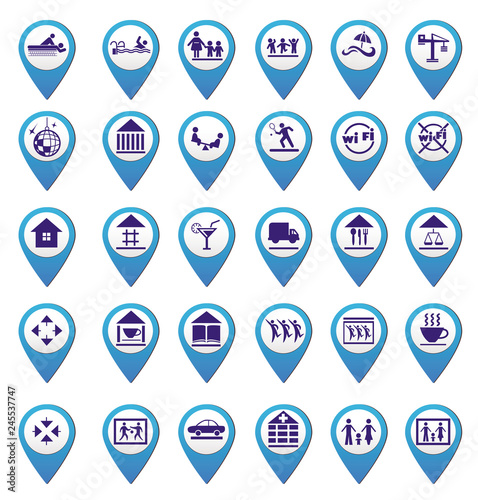 set of communications icons
