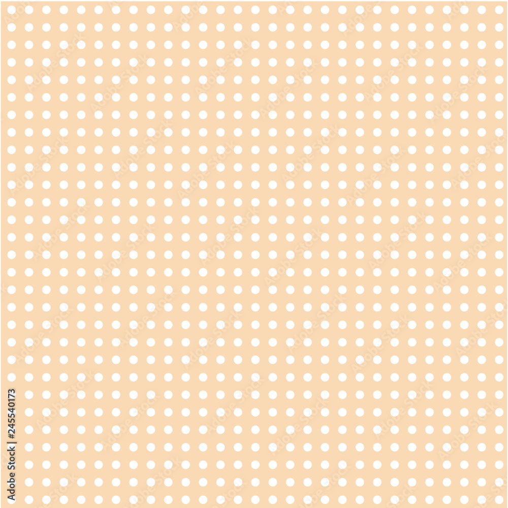 The white dots on beige background. The white dots on beige background.
