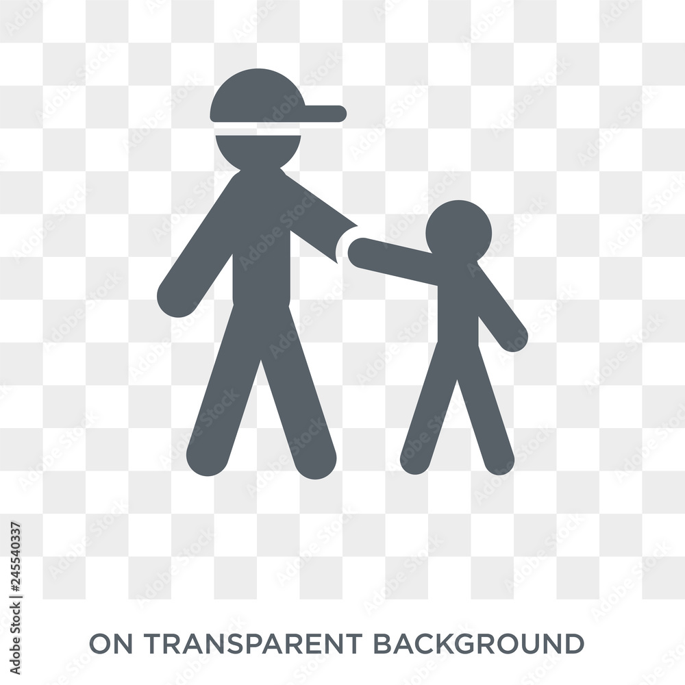 brother icon. Trendy flat vector brother icon on transparent background  from family relations collection. High quality filled brother symbol use  for web and mobile Stock Vector | Adobe Stock