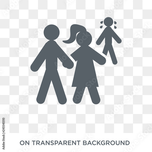 ex-husband icon. Trendy flat vector ex-husband icon on transparent background from family relations collection. High quality filled ex-husband symbol use for web and mobile