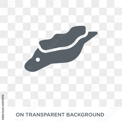 Moray icon. Trendy flat vector Moray icon on transparent background from animals  collection. High quality filled Moray symbol use for web and mobile