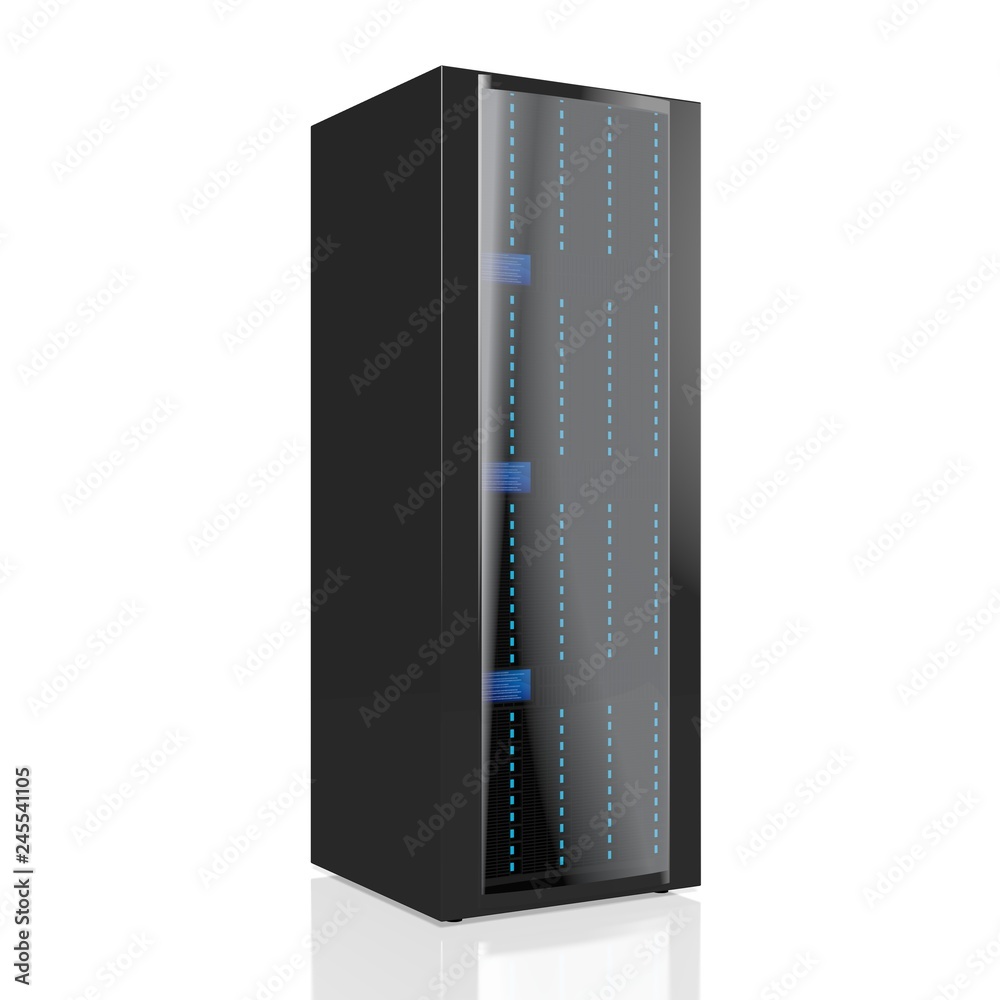 3D server illustration - great for topics like data storage, hosting, Internet etc. 3D server illustration - great for topics like data storage, hosting, Internet etc.