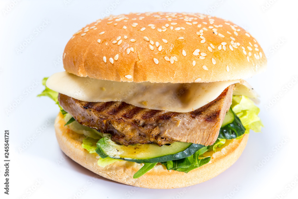 tasty burger with cheese and vegetables tasty burger with cheese and vegetables