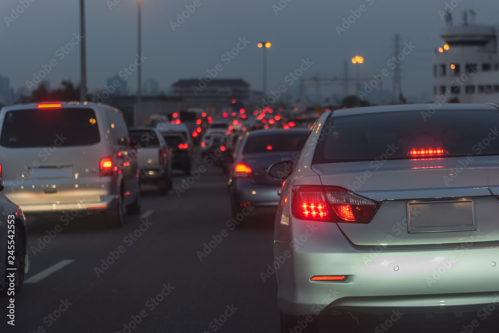 traffic jam on main street