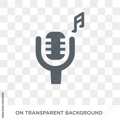 voice acting icon. voice acting design concept from Entertainment collection. Simple element vector illustration on transparent background.