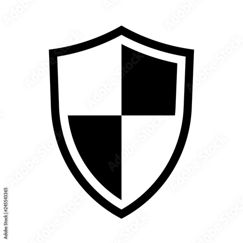 Free Download Shield Icon isolated on white background - GFXLoad