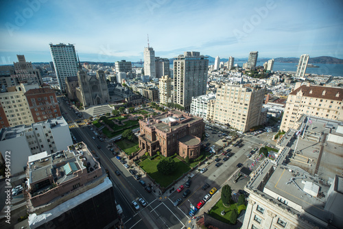 San Francisco City Downtown general view  California