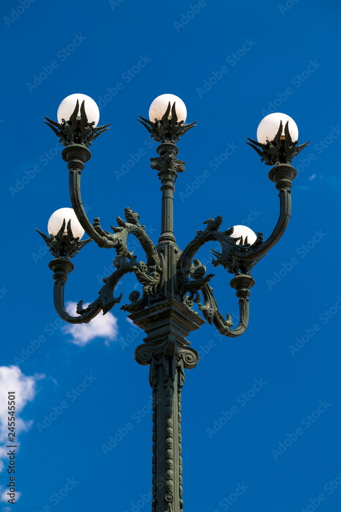 Vintage style ornate lantern or street light