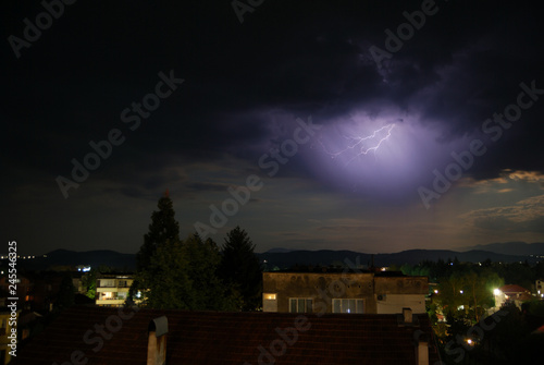 UFO and electric storm in Berkovitsa, Bulgaria photo