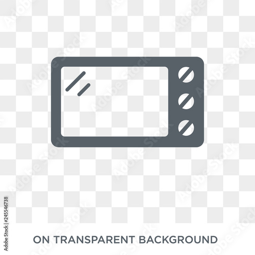 Microwave icon. Microwave design concept from Electronic devices collection. Simple element vector illustration on transparent background.