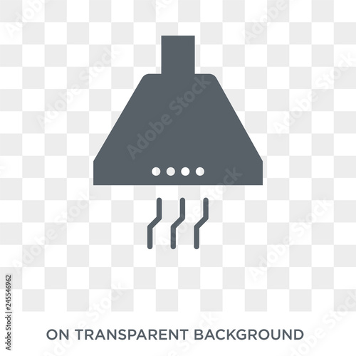 Exhaust hood icon. Exhaust hood design concept from Electronic devices collection. Simple element vector illustration on transparent background.