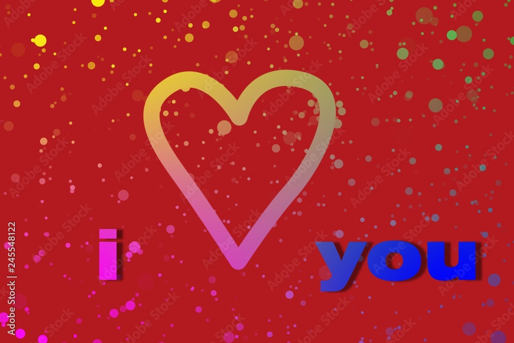 Bright sign heart on flicker red color gradient. Happy Valentine's Day. greeting card, banner, signboard Bright sign heart on flicker red color gradient. Happy Valentine's Day. greeting card, banner, signboard