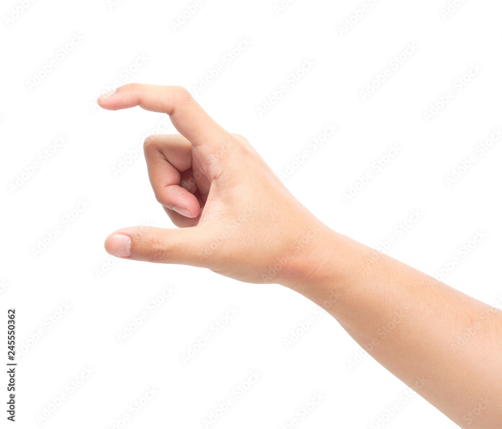 Hands holding something on white background with clipping path. Hands holding something on white background with clipping path.
