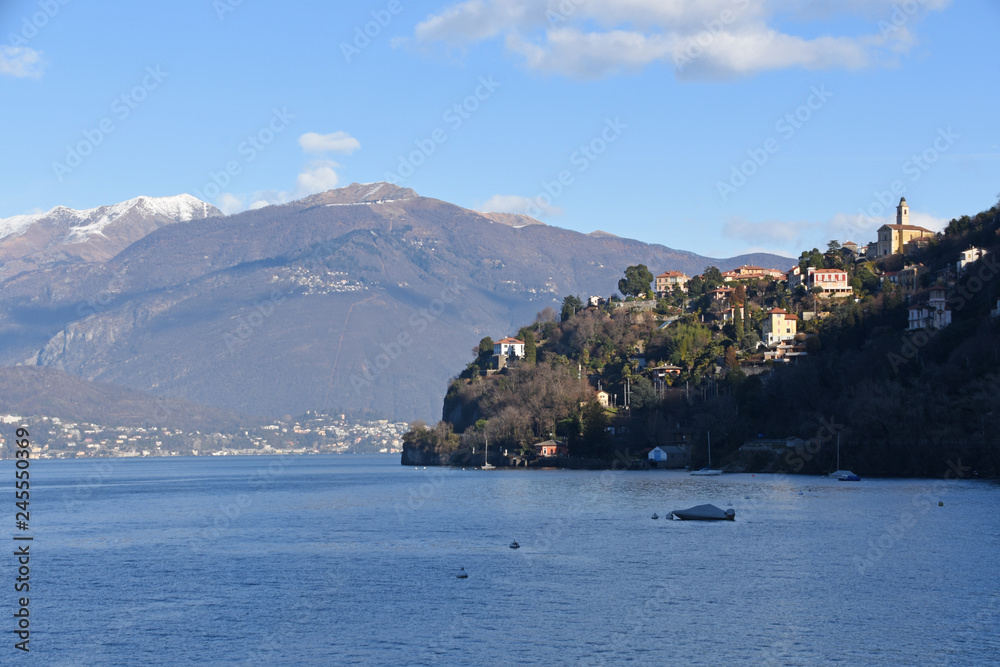 View on Pino sulla Sponda del Lago Maggiore, Italy
