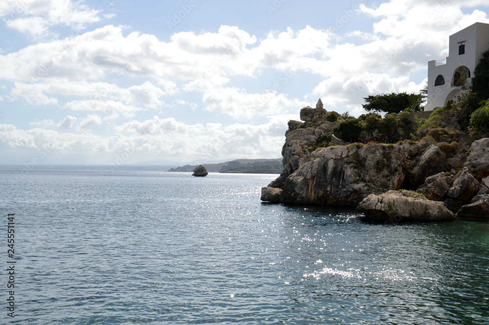 view from Tonnara di Scopello, sicilian beach place view from Tonnara di Scopello, sicilian beach place