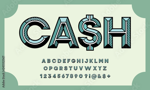 chisel style alphabet design