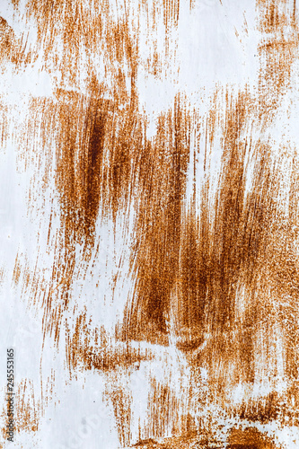 Rusty surface with scratche...