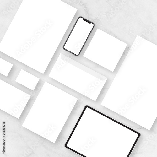 Mockup branding vector 