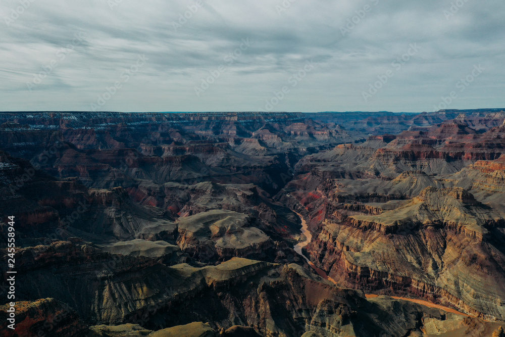 Beautiful aerial View of the Grand Canyon