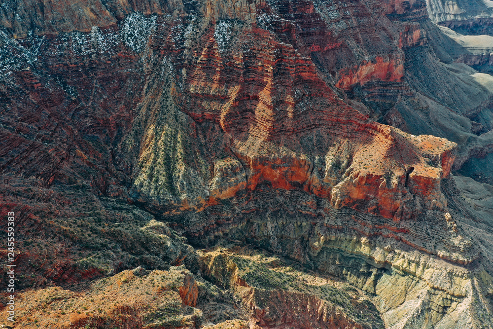 Beautiful aerial View of the Grand Canyon